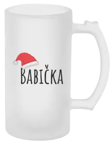Půllitr Vánoční čepice - babička