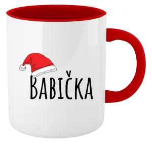 Vánoční hrnek Vánoční čepice - babička