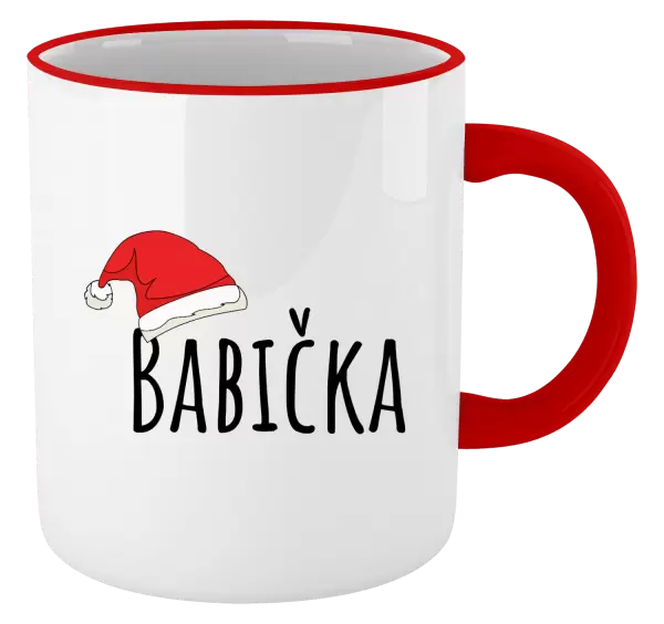 Vánoční hrnek Vánoční čepice - babička