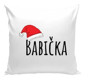 Vánoční polštář Vánoční čepice - babička