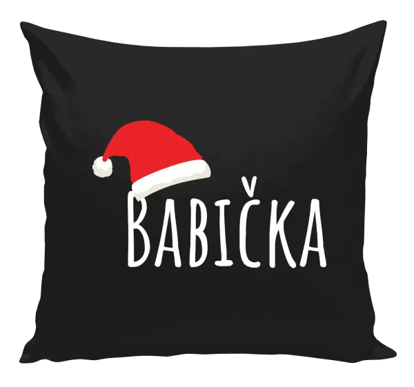Vánoční polštář Vánoční čepice - babička