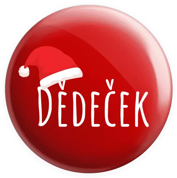 Placka Vánoční čepice - dědeček