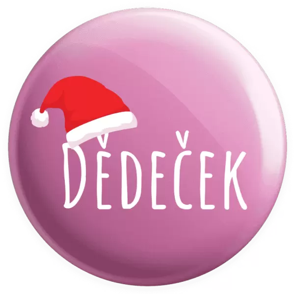 Placka Vánoční čepice - dědeček