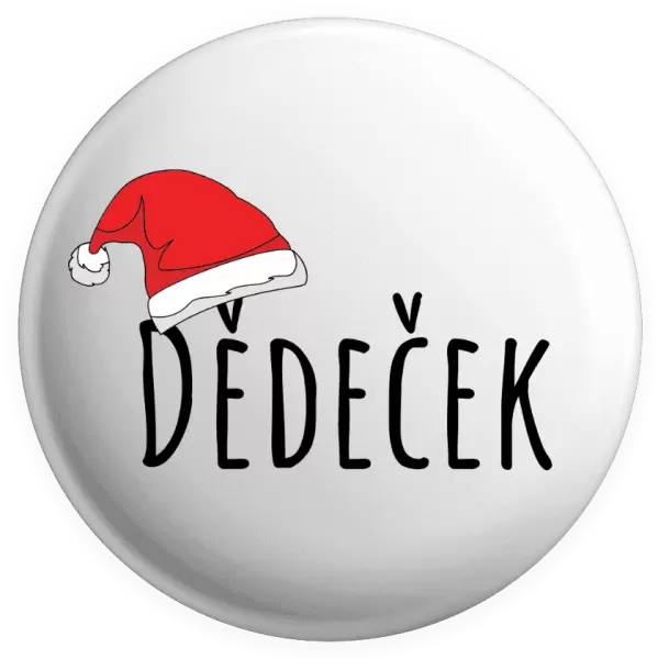 Placka Vánoční čepice - dědeček