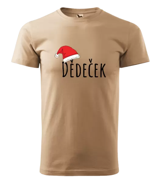 Pánské vánoční tričko Vánoční čepice - dědeček