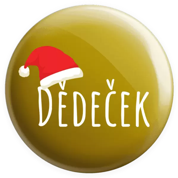 Placka Vánoční čepice - dědeček