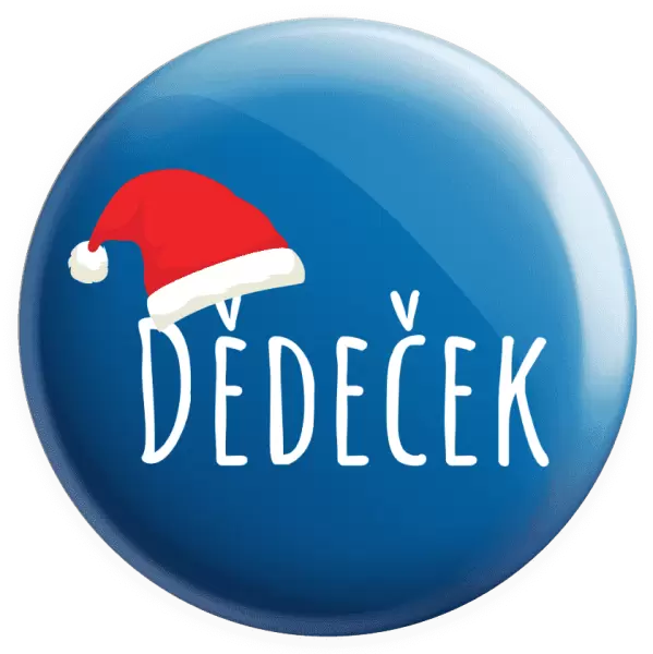 Placka Vánoční čepice - dědeček