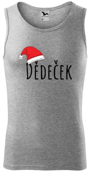 Pánské vánoční tílko Vánoční čepice - dědeček