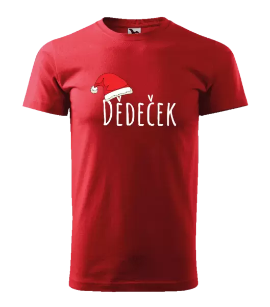 Pánské vánoční tričko Vánoční čepice - dědeček