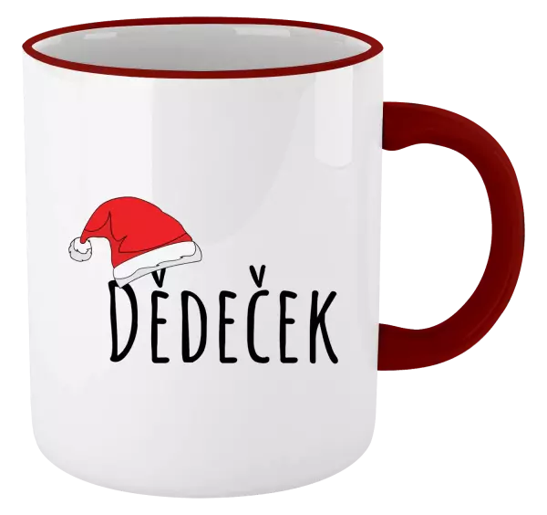 Vánoční hrnek Vánoční čepice - dědeček