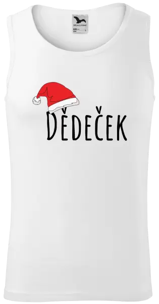 Pánské vánoční tílko Vánoční čepice - dědeček