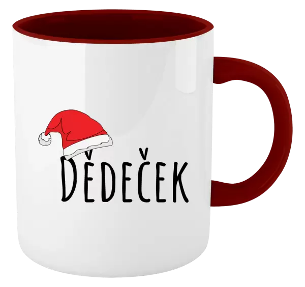 Vánoční hrnek Vánoční čepice - dědeček