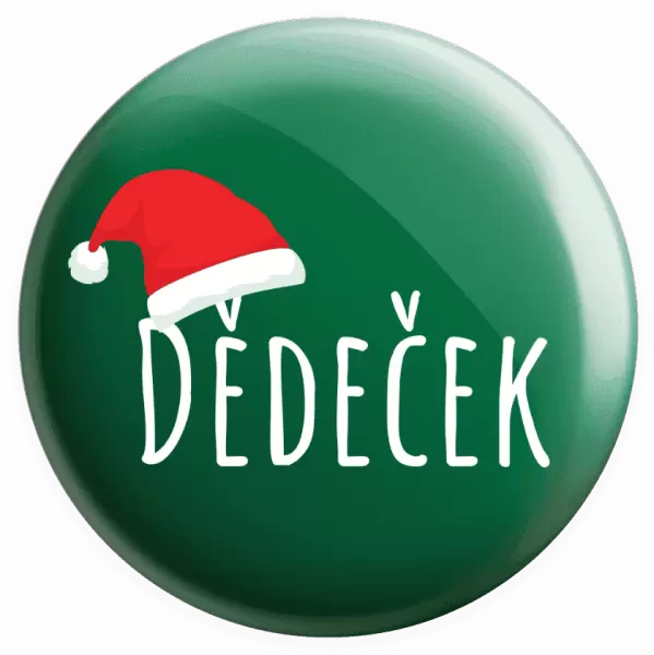 Placka Vánoční čepice - dědeček