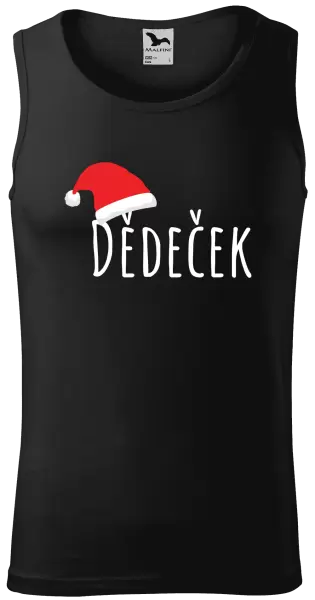 Pánské vánoční tílko Vánoční čepice - dědeček