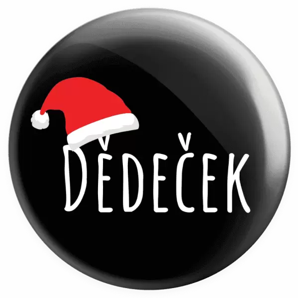 Placka Vánoční čepice - dědeček