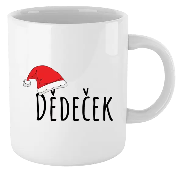 Vánoční hrnek Vánoční čepice - dědeček