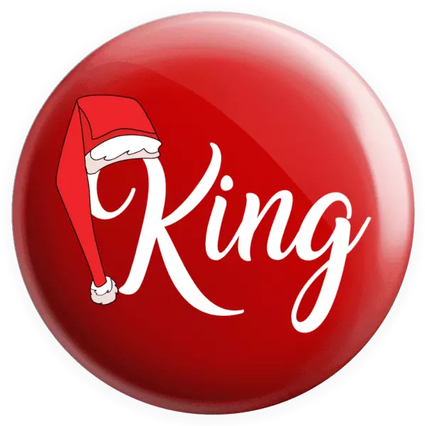 Placka Vánoční čepice - King
