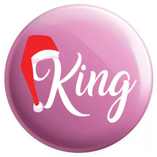 Placka Vánoční čepice - King