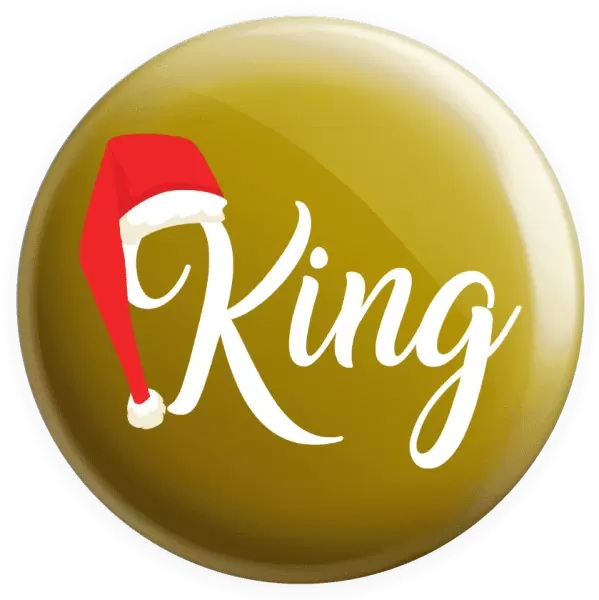 Placka Vánoční čepice - King