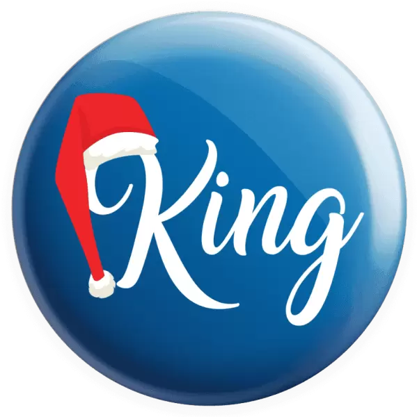 Placka Vánoční čepice - King