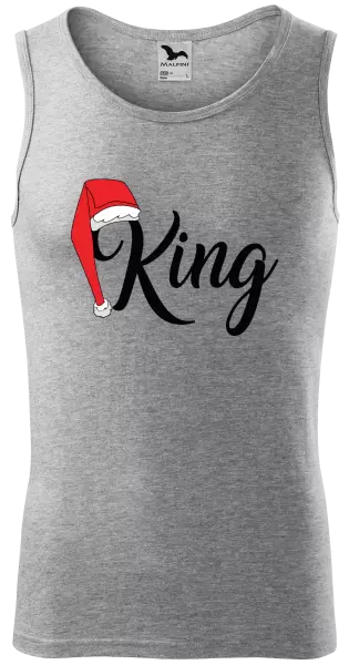 Pánské vánoční tílko Vánoční čepice - King