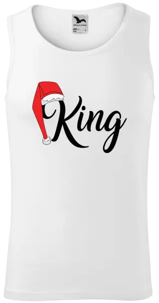 Pánské vánoční tílko Vánoční čepice - King