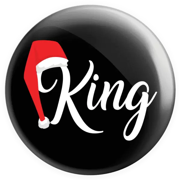 Placka Vánoční čepice - King