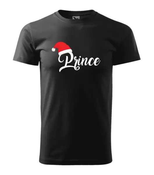 Pánské vánoční tričko Vánoční čepice - Prince