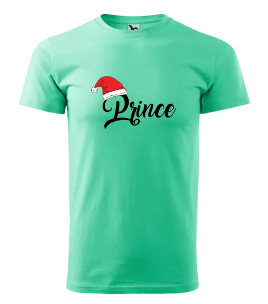 Pánské vánoční tričko Vánoční čepice - Prince