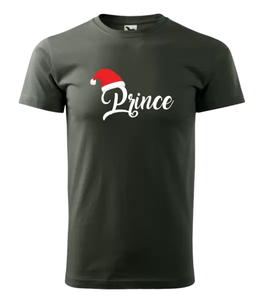 Pánské vánoční tričko Vánoční čepice - Prince