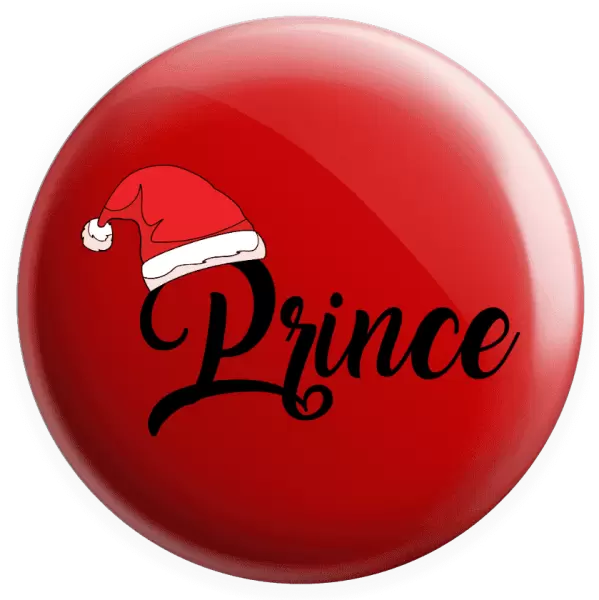 Placka Vánoční čepice - Prince