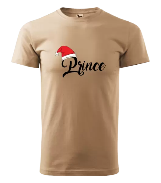 Pánské vánoční tričko Vánoční čepice - Prince