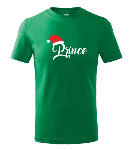 Dětské vánoční tričko Vánoční čepice - Prince