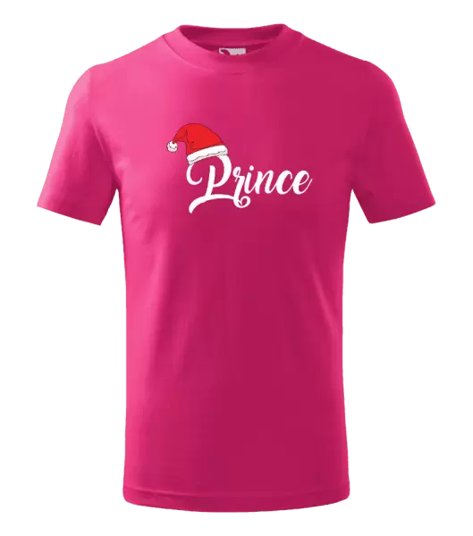 Dětské vánoční tričko Vánoční čepice - Prince