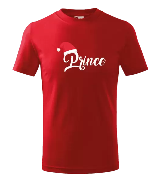 Dětské vánoční tričko Vánoční čepice - Prince