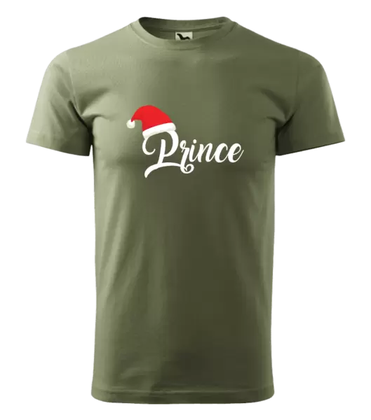 Pánské vánoční tričko Vánoční čepice - Prince