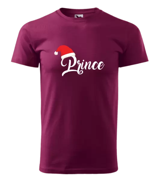 Pánské vánoční tričko Vánoční čepice - Prince