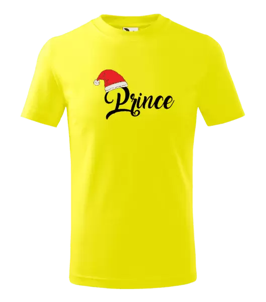 Dětské vánoční tričko Vánoční čepice - Prince