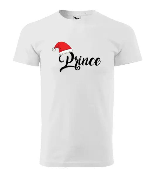 Pánské vánoční tričko Vánoční čepice - Prince