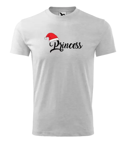 Dětské vánoční tričko Vánoční čepice - Princess