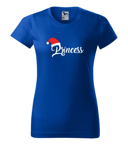 Dámské vánoční tričko Vánoční čepice - Princess