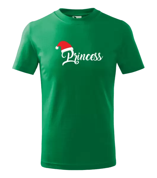 Dětské vánoční tričko Vánoční čepice - Princess