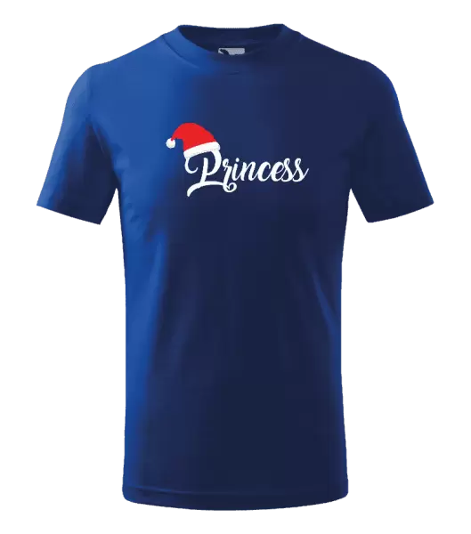 Dětské vánoční tričko Vánoční čepice - Princess