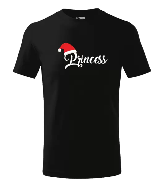 Dětské vánoční tričko Vánoční čepice - Princess