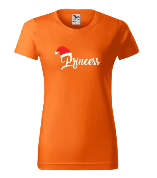 Dámské vánoční tričko Vánoční čepice - Princess