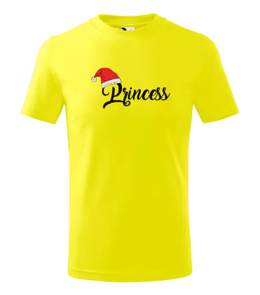 Dětské vánoční tričko Vánoční čepice - Princess