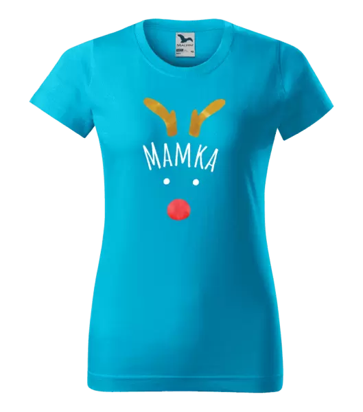 Dámské vánoční tričko Vánoční sob - mamka