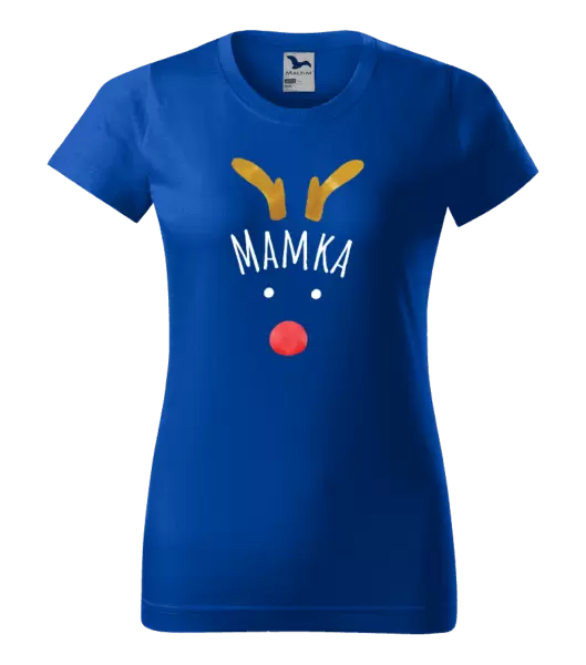 Dámské vánoční tričko Vánoční sob - mamka