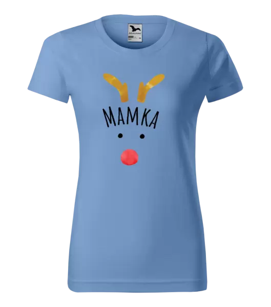 Dámské vánoční tričko Vánoční sob - mamka