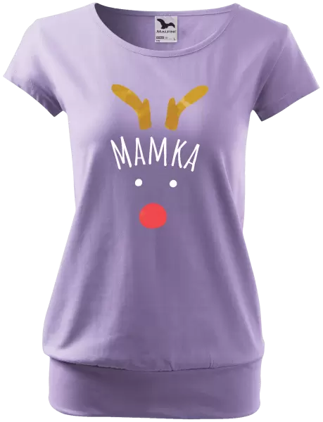 Dámské vánoční tričko Vánoční sob - mamka